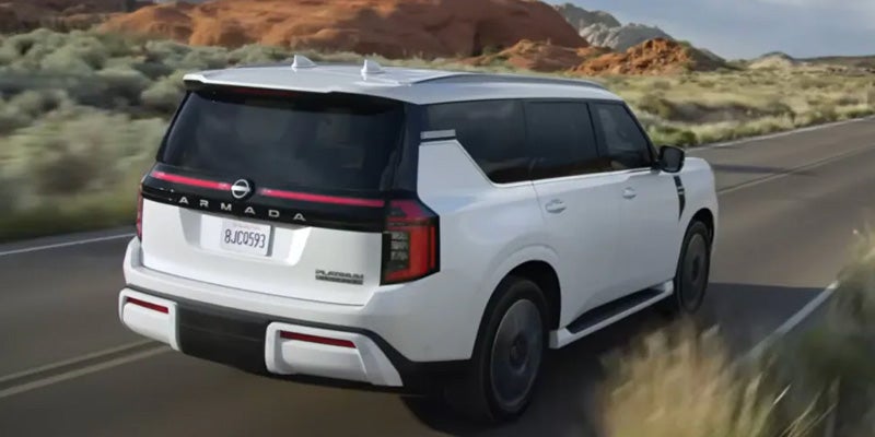 2026 Nissan Armada cruising on roads